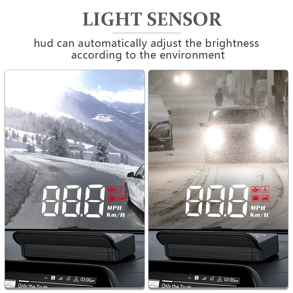 Head-Up Display Kit (OBD2 or GPS)