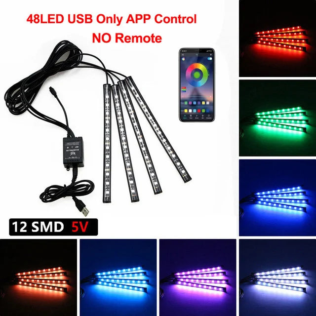 LED Car Interior Lighting Kit (12V)