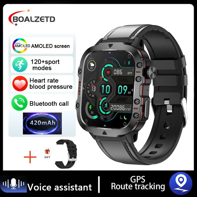 Military Style Smart Watch/ Fitness Tracker (IPHONE/ANDROID)