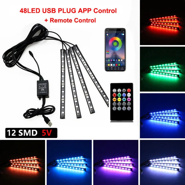 LED Car Interior Lighting Kit (12V)