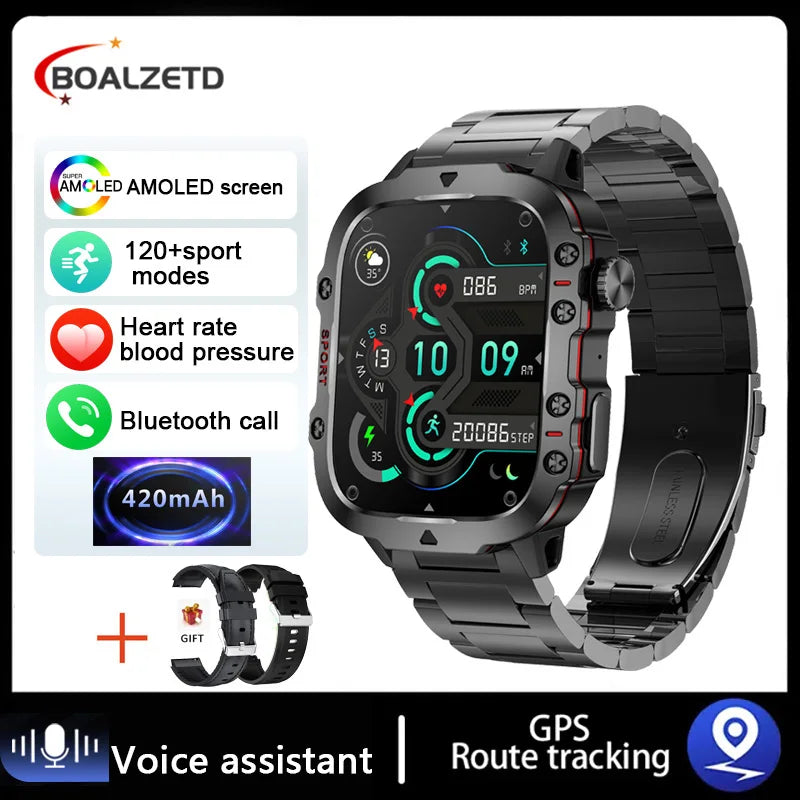 Military Style Smart Watch/ Fitness Tracker (IPHONE/ANDROID)