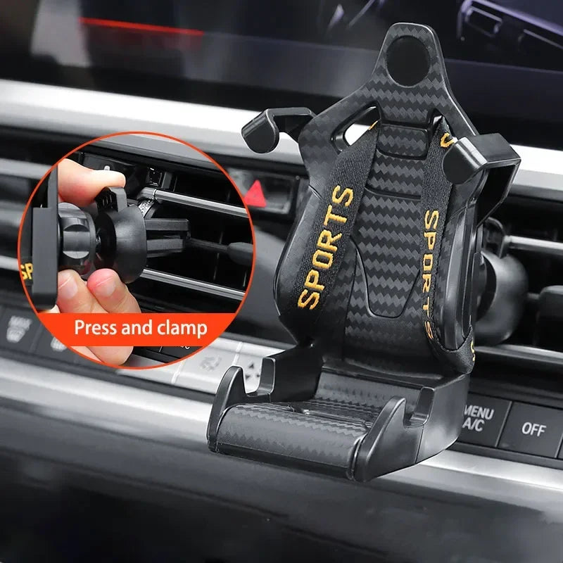 Carbon Fiber Racing Seat Phone Mount