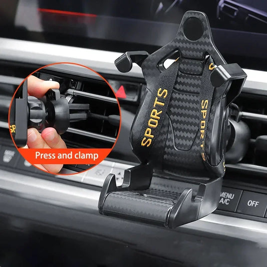 Carbon Fiber Racing Seat Phone Mount