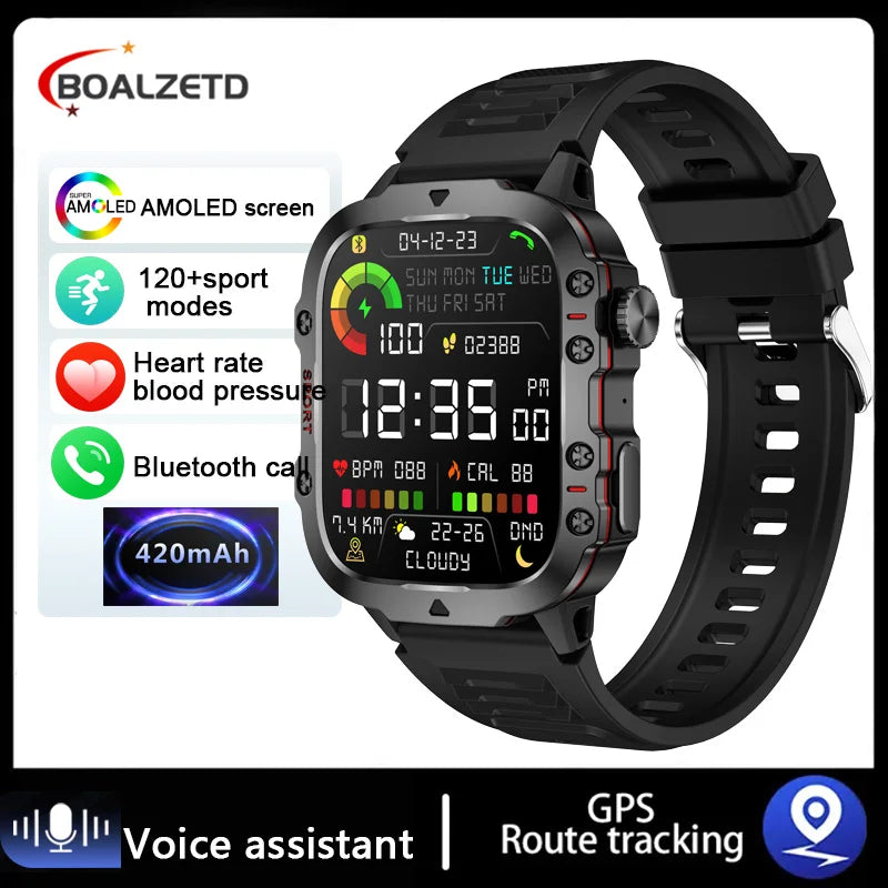 Military Style Smart Watch/ Fitness Tracker (IPHONE/ANDROID)