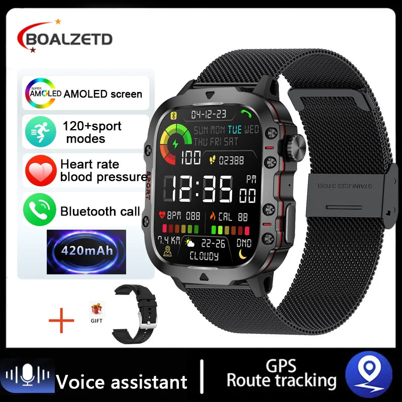 Military Style Smart Watch/ Fitness Tracker (IPHONE/ANDROID)