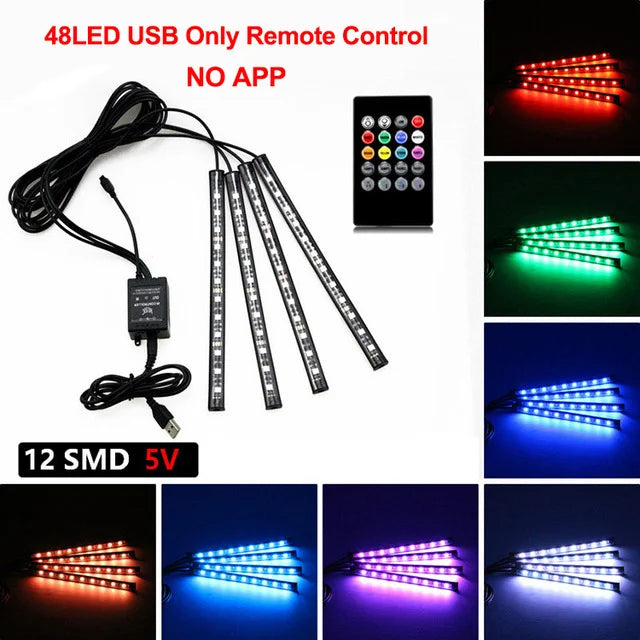 LED Car Interior Lighting Kit (12V)