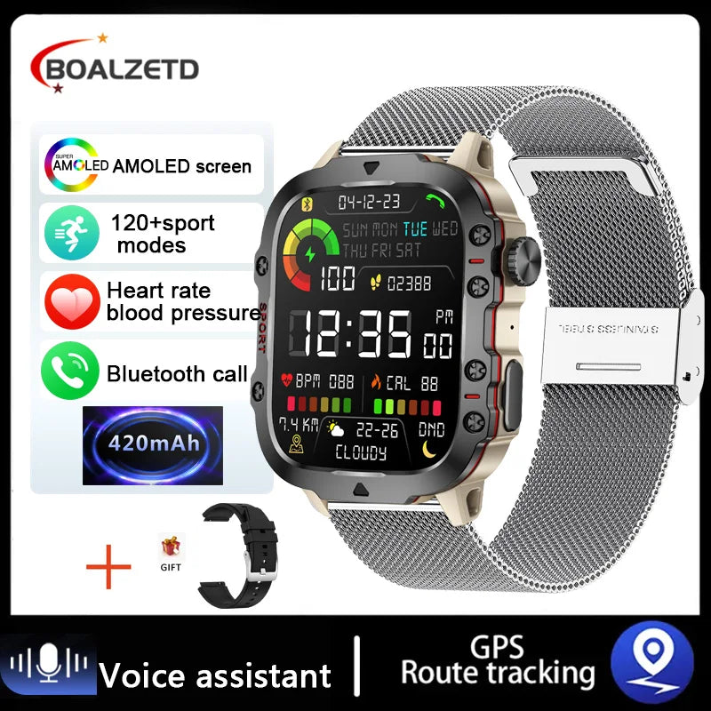 Military Style Smart Watch/ Fitness Tracker (IPHONE/ANDROID)