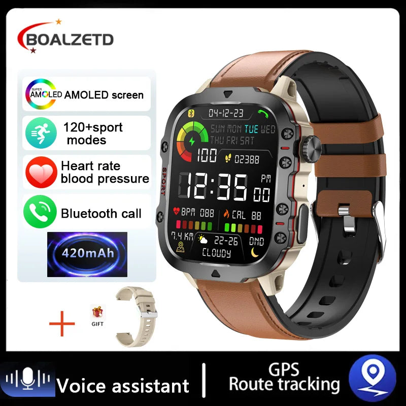 Military Style Smart Watch/ Fitness Tracker (IPHONE/ANDROID)