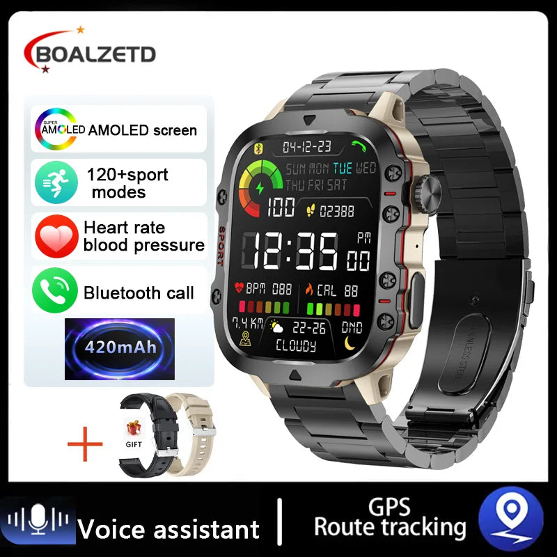 Military Style Smart Watch/ Fitness Tracker (IPHONE/ANDROID)