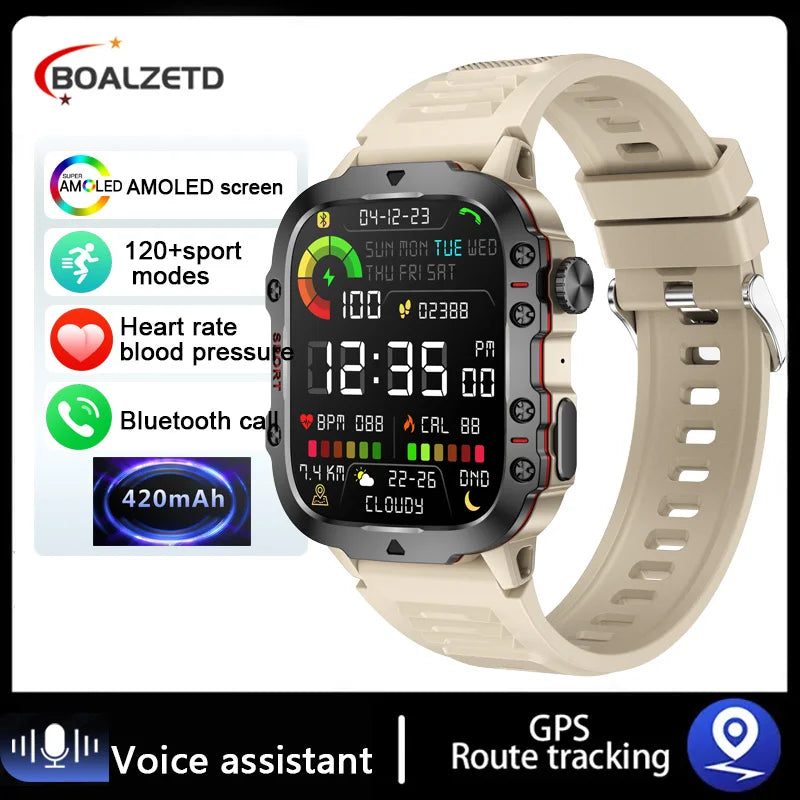 Military Style Smart Watch/ Fitness Tracker (IPHONE/ANDROID)