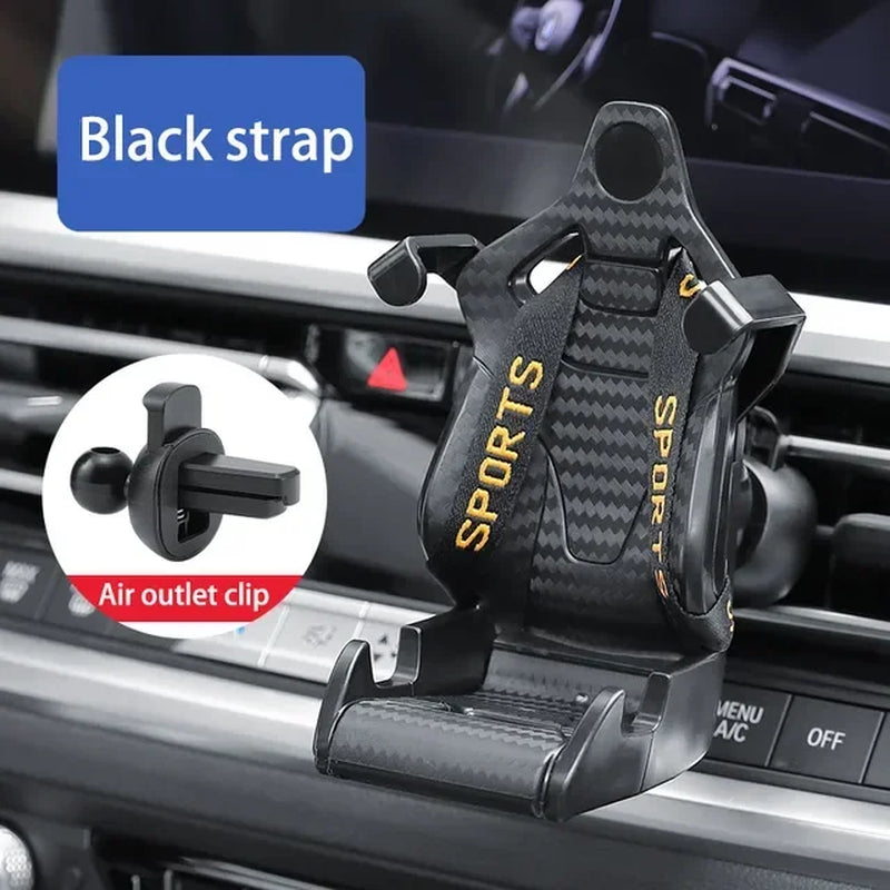 Carbon Fiber Racing Seat Phone Mount